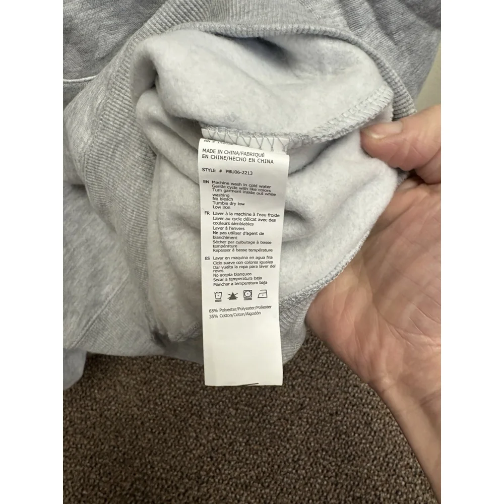 Playboy Hoodie Bunny Full Zip NWT size L/XL Gray Pockets APR $59 - Picture 5 of 5